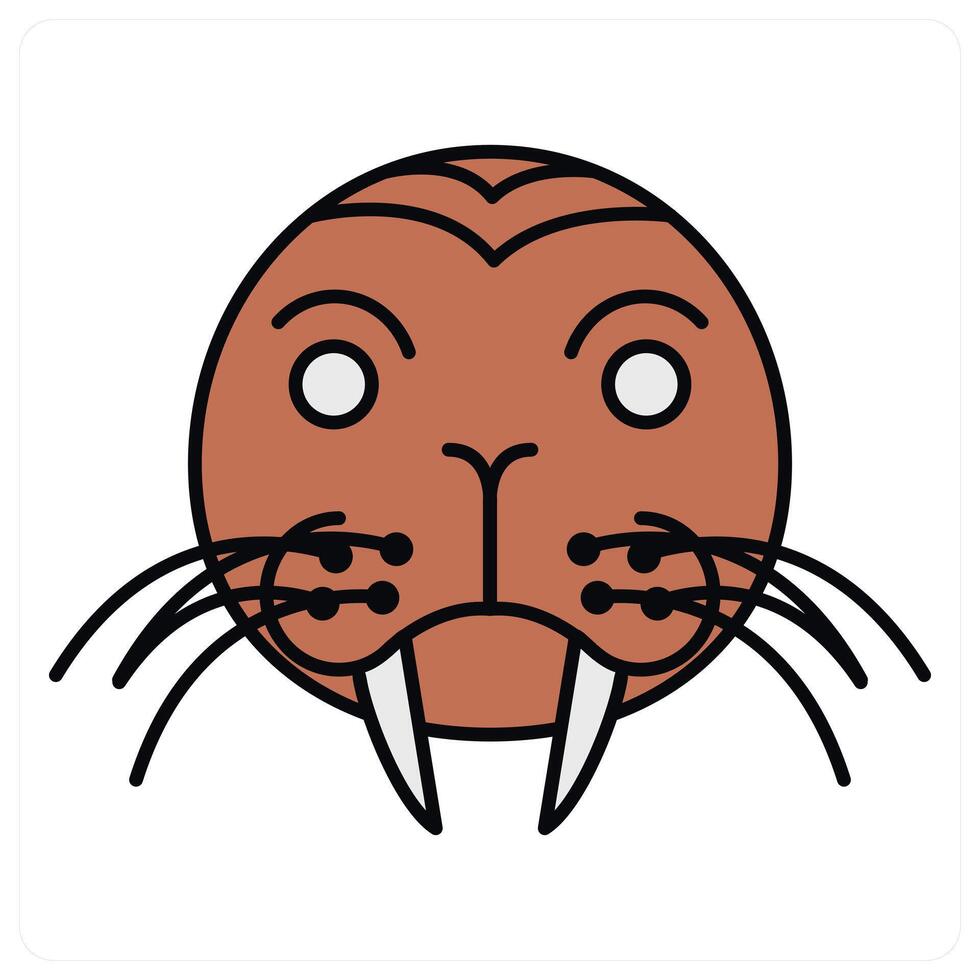 Sea Lion and sea icon concept vector
