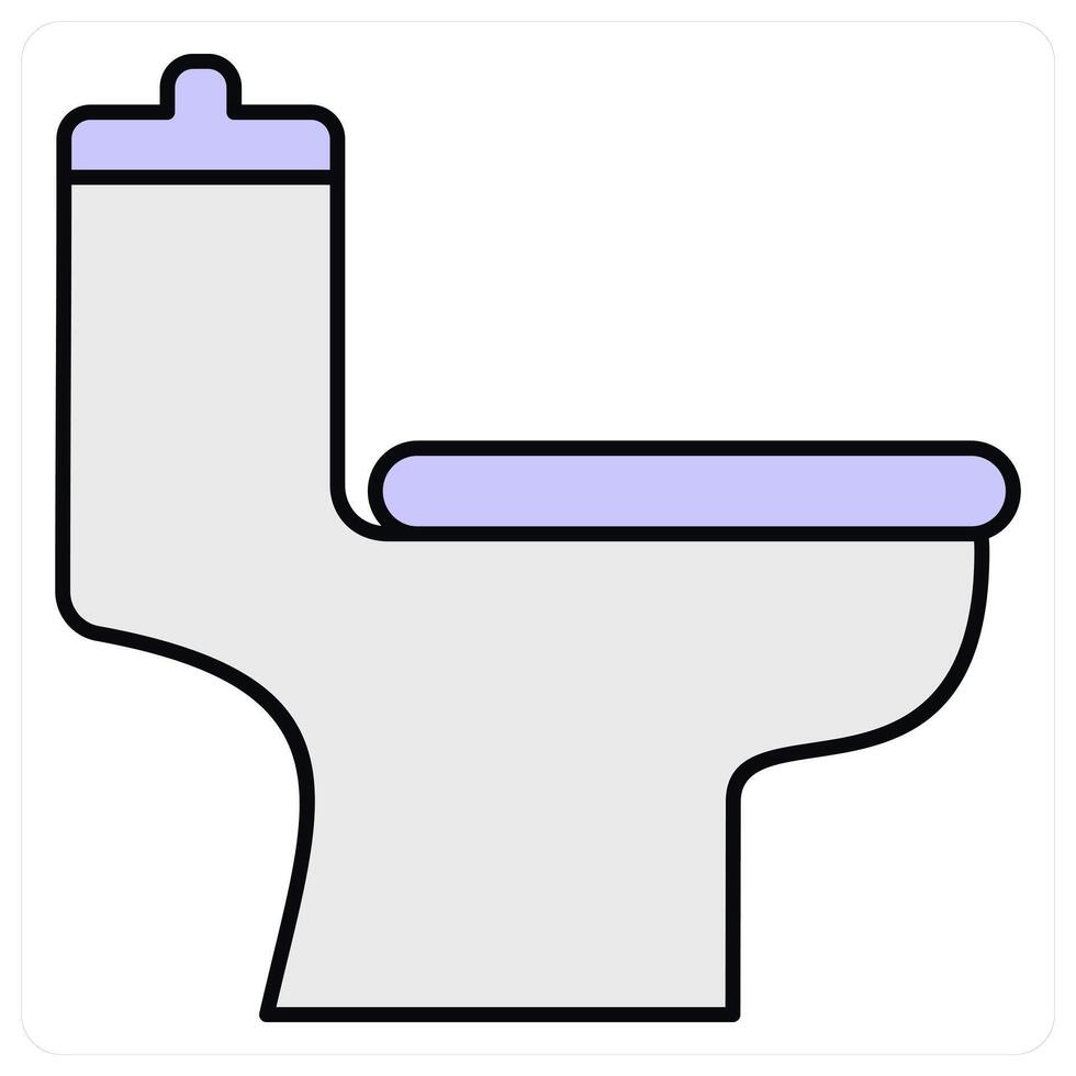 Commode and toilet icon concept vector