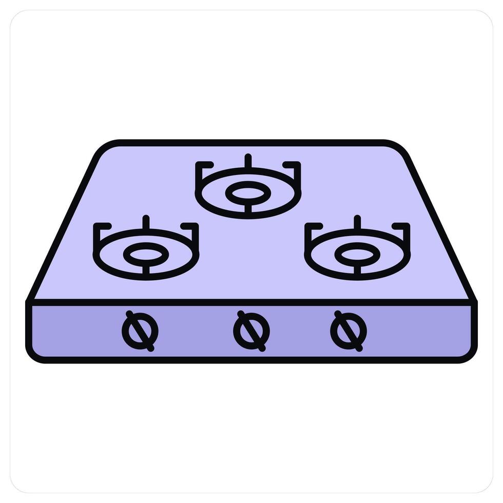 Gas and cooking icon concept vector