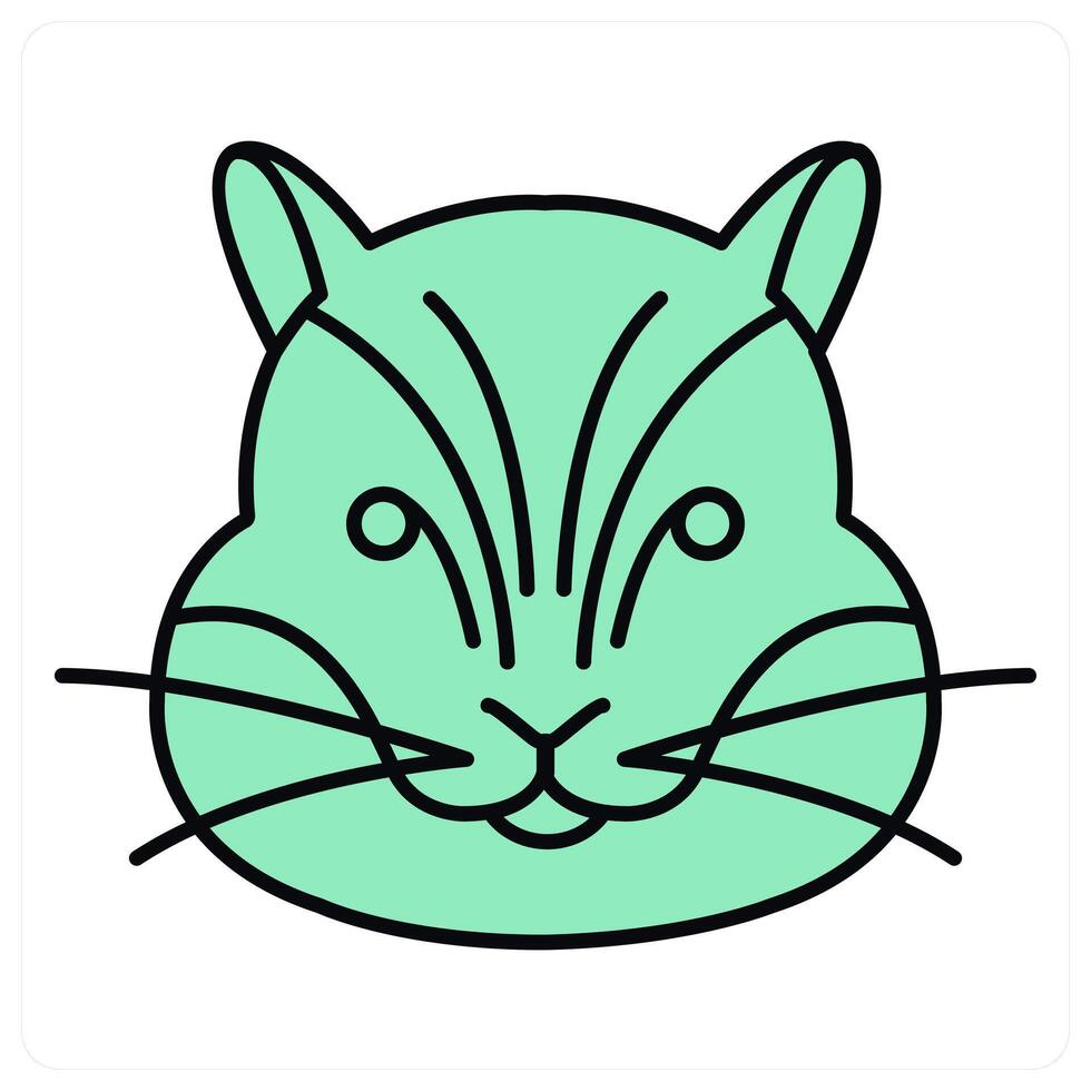 Hamster and animal icon concept vector