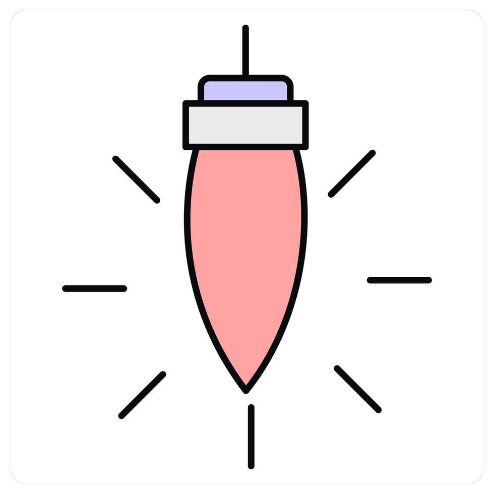 Light and bulb icon concpet vector