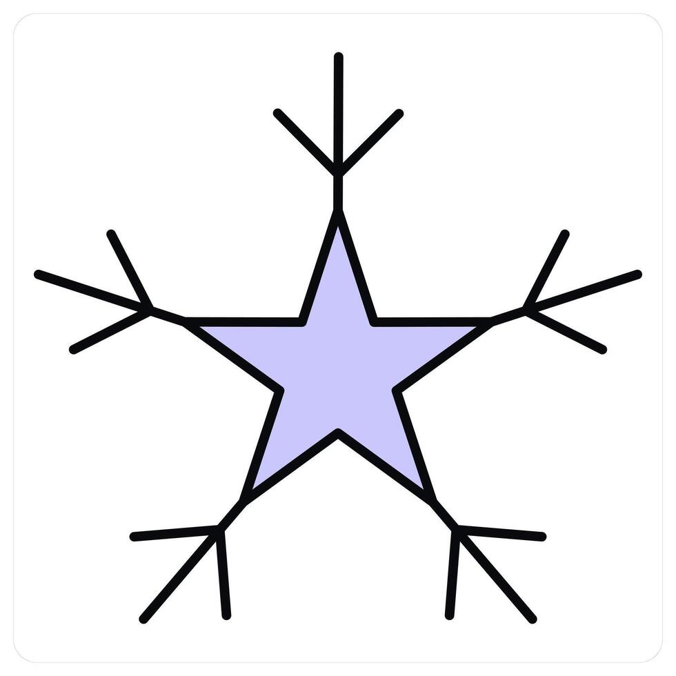 Snowflake and ice icon concept vector