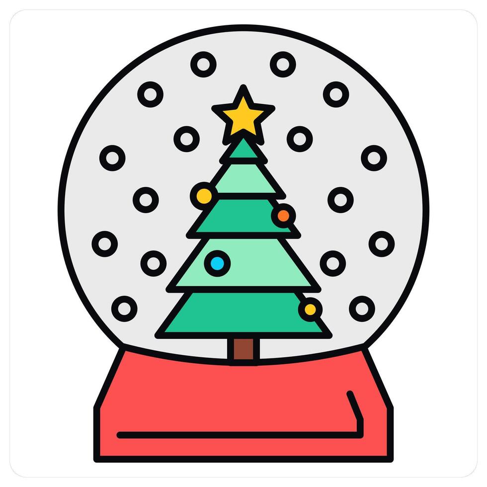 Christmas Tree and tree icon concept vector