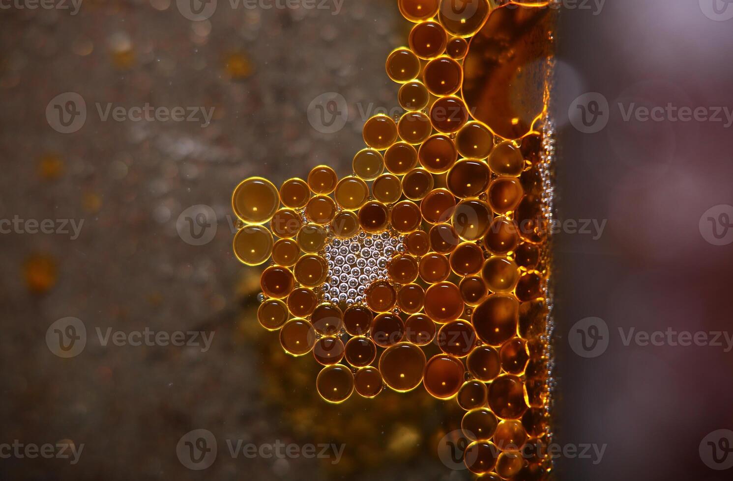 Drops of grease in a regular pattern photo