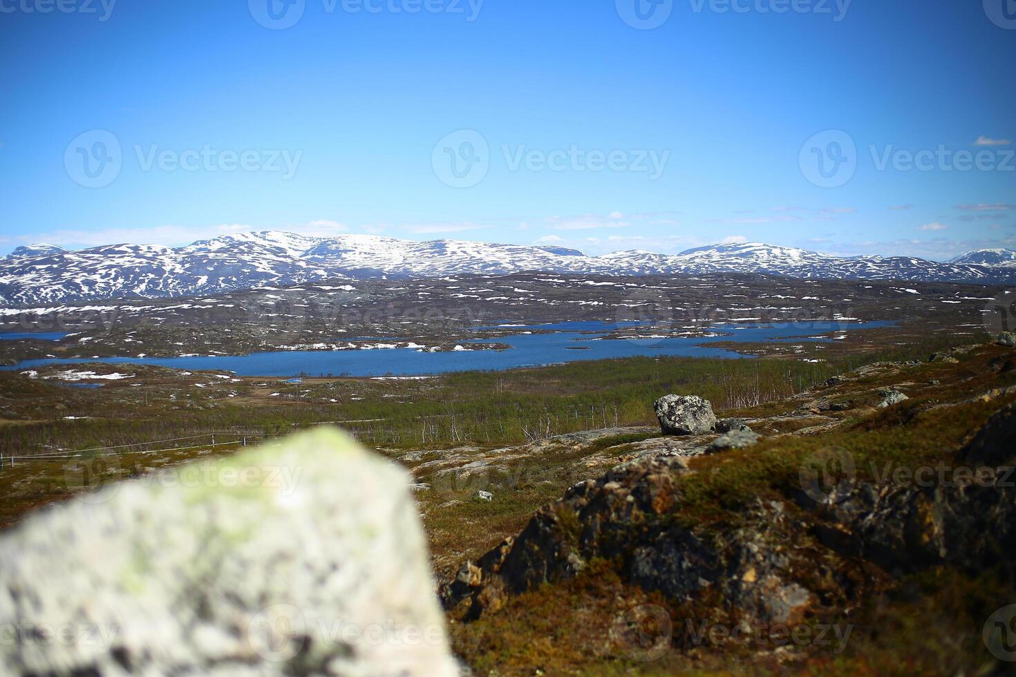 Landscape at the valley Karkevagge in Northern Sweden photo