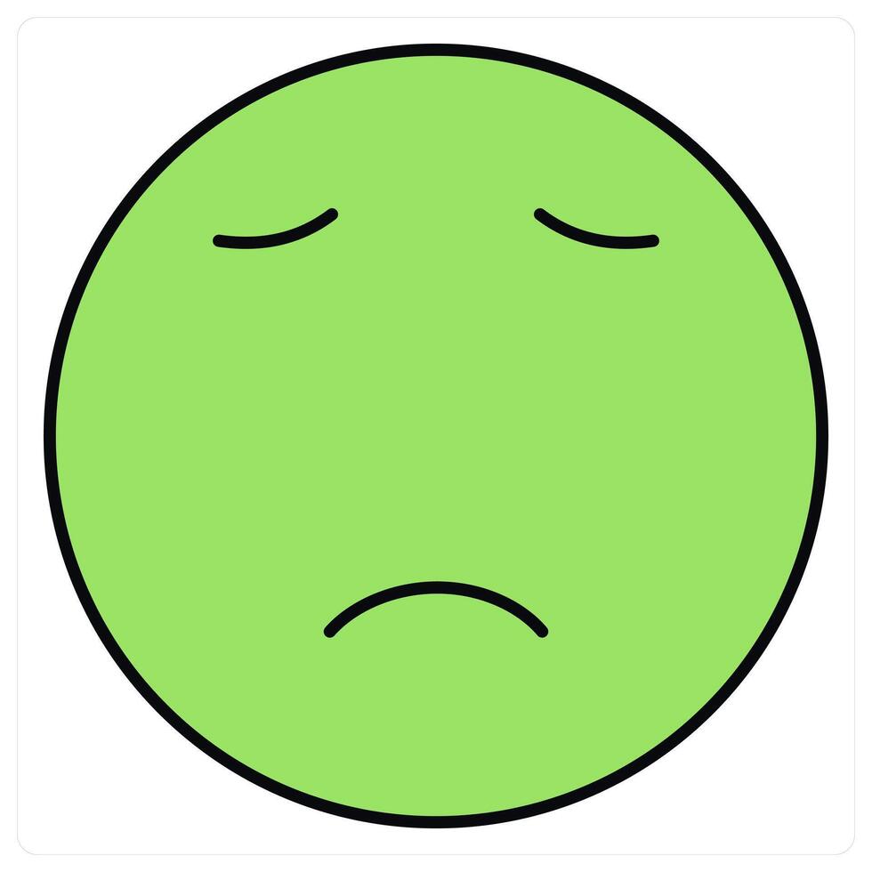 Pensive and expression icon concept vector