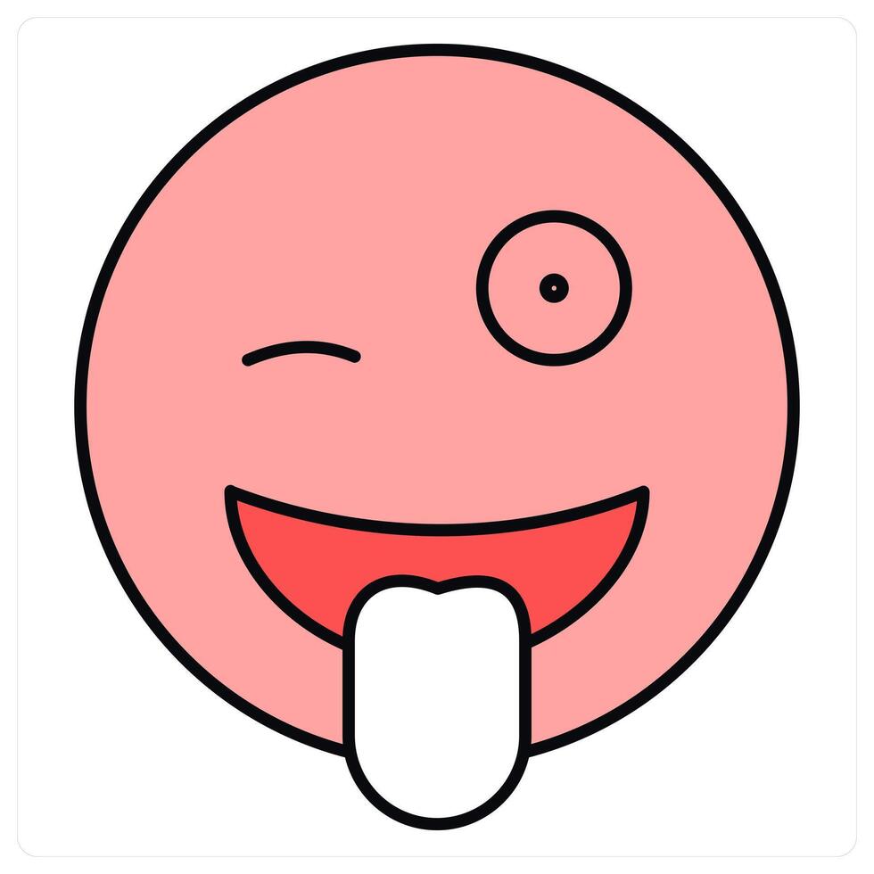 Winking Eyes and expression icon concept vector