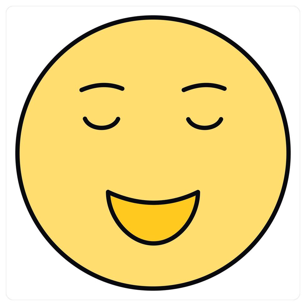 Relieved and expression icon concept vector