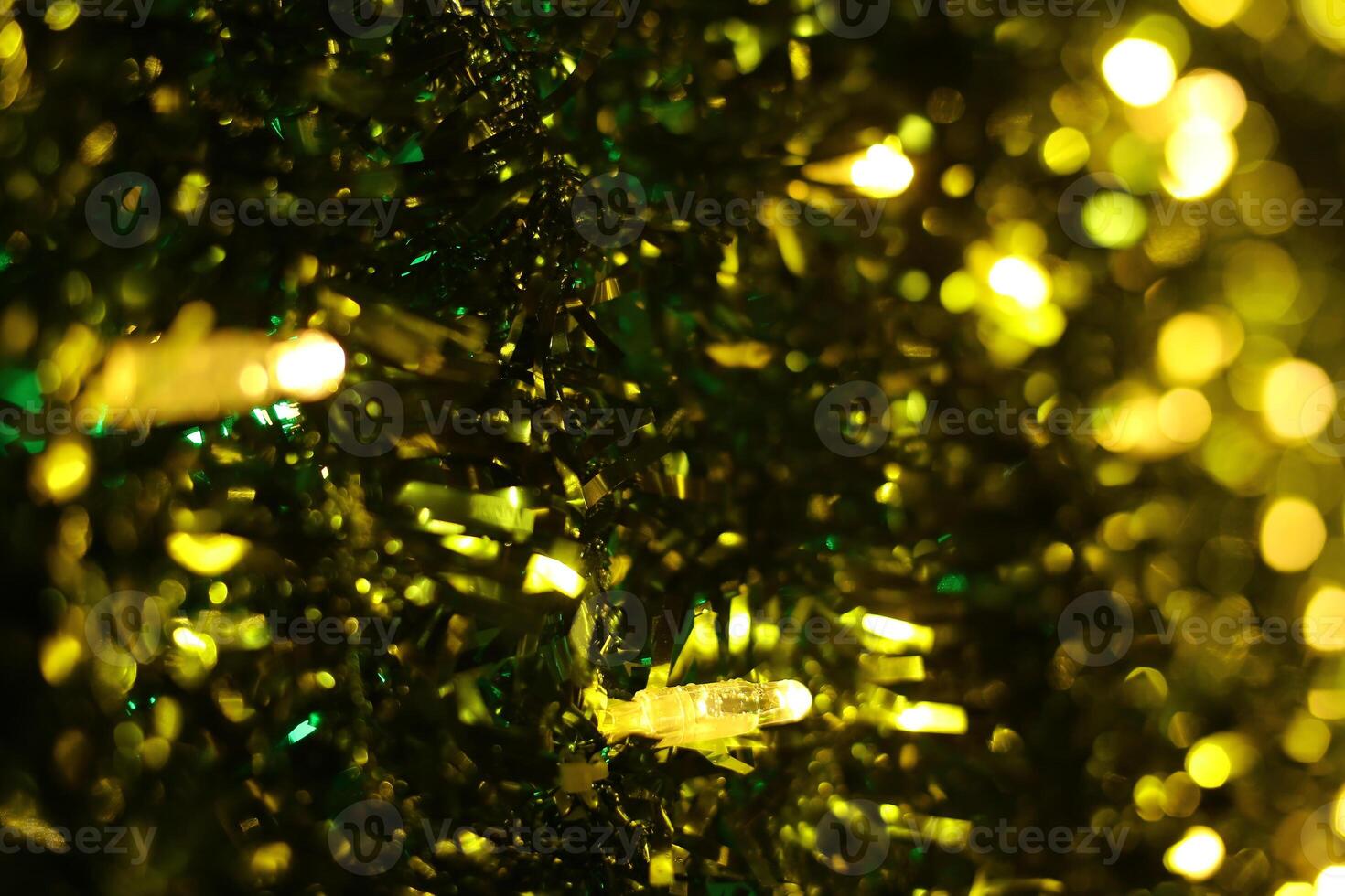 Close up of LEDs on an artificial christmas tree photo