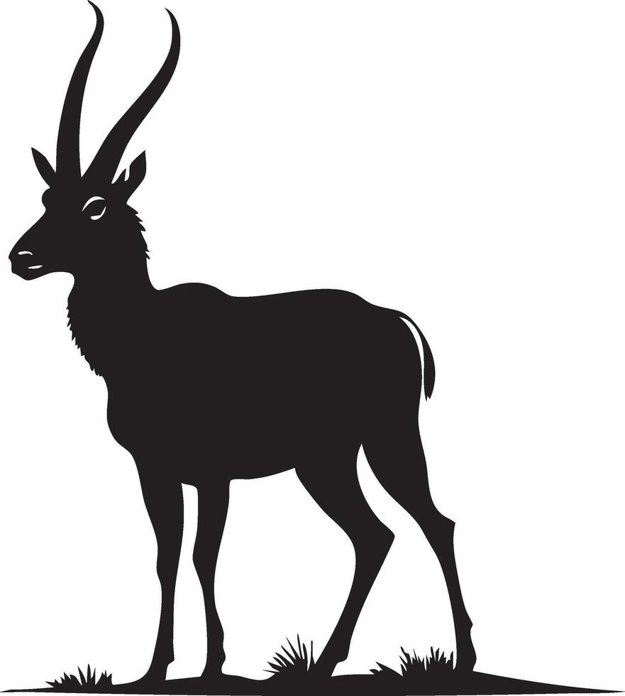 Pronghorn Head Artwork for Rustic Themes vector