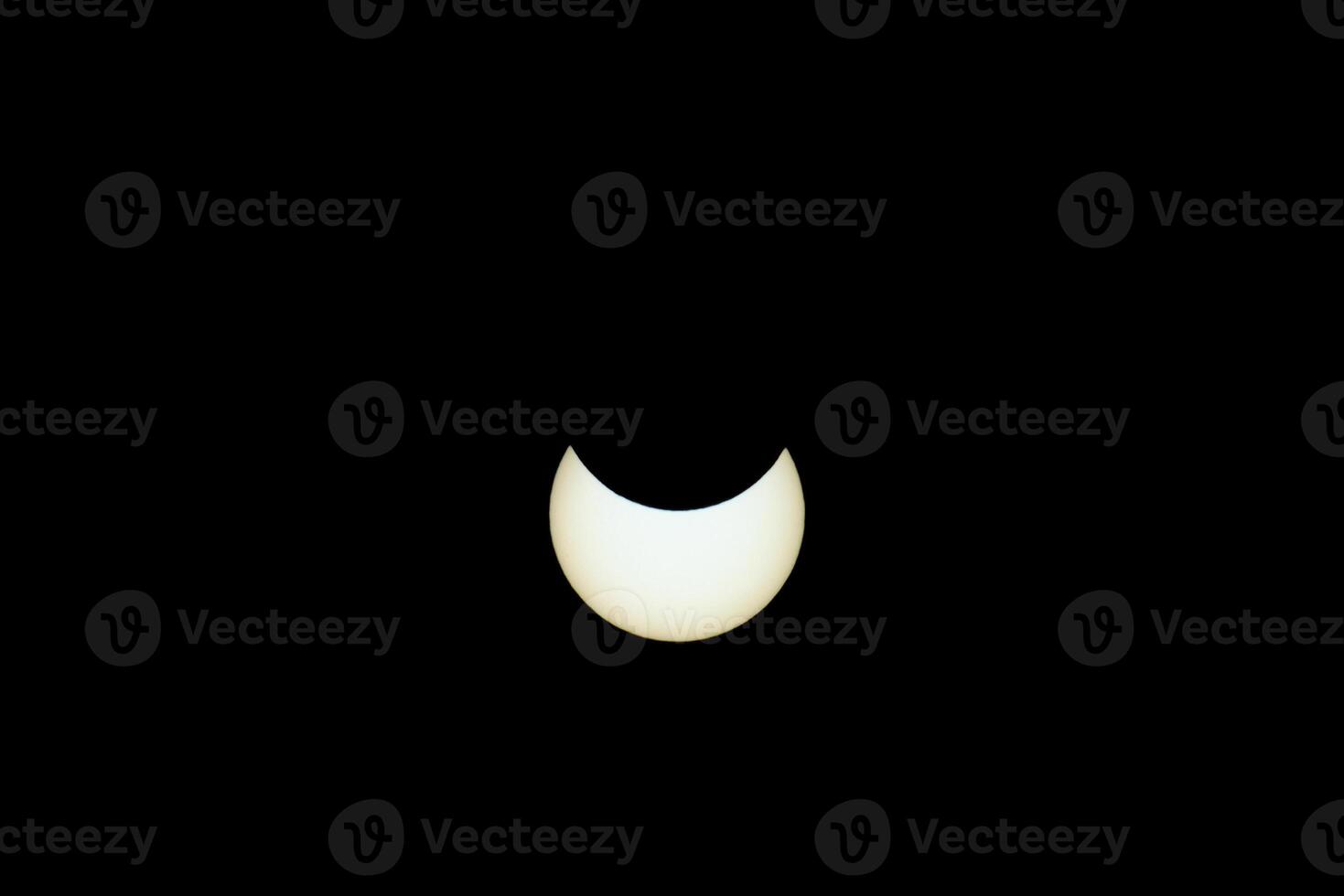 Maximum coverage of the sun during solar eclipse on June 10th 2021, shot in northern Sweden photo