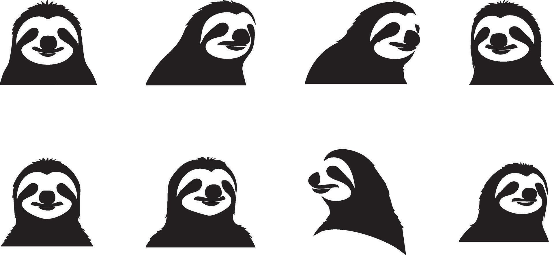 Sloth Tribal Design for Unique Animal Art vector