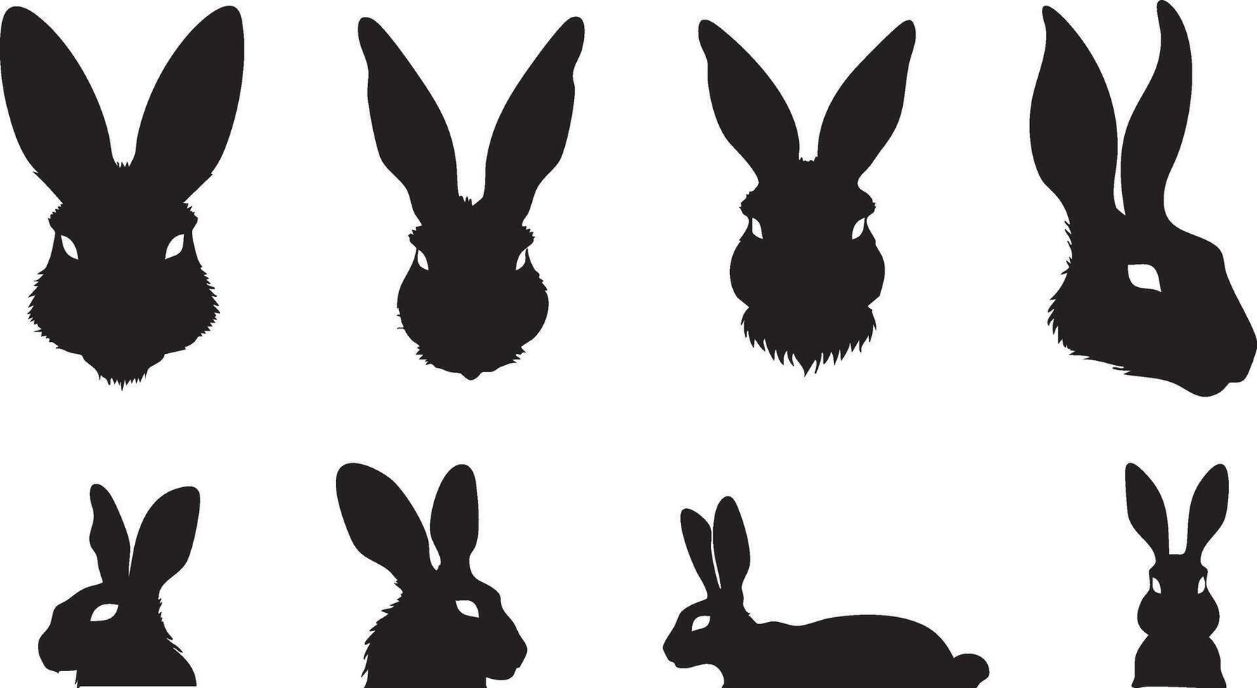 Forest Wildlife Illustration Highlighting Rabbit vector