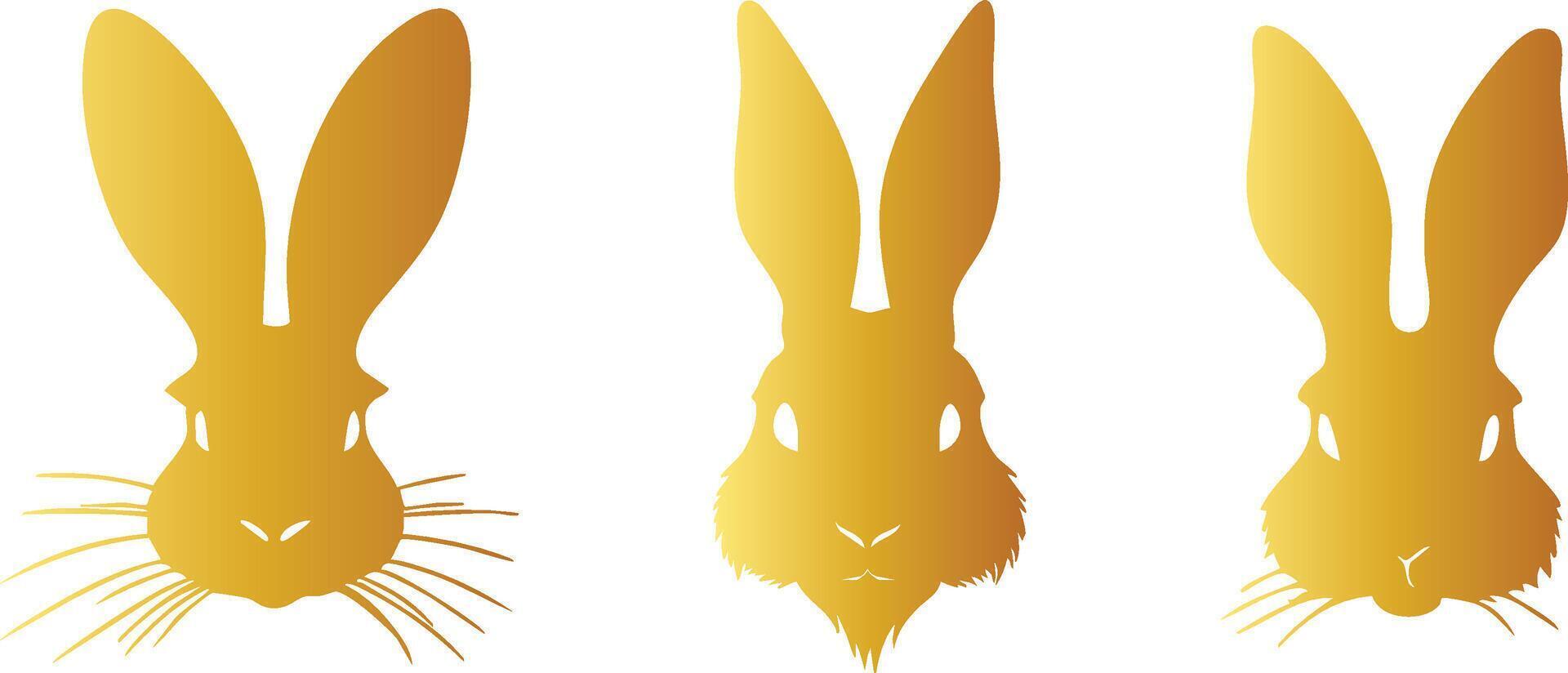Premium Bunny Shape Art for Branding Projects vector
