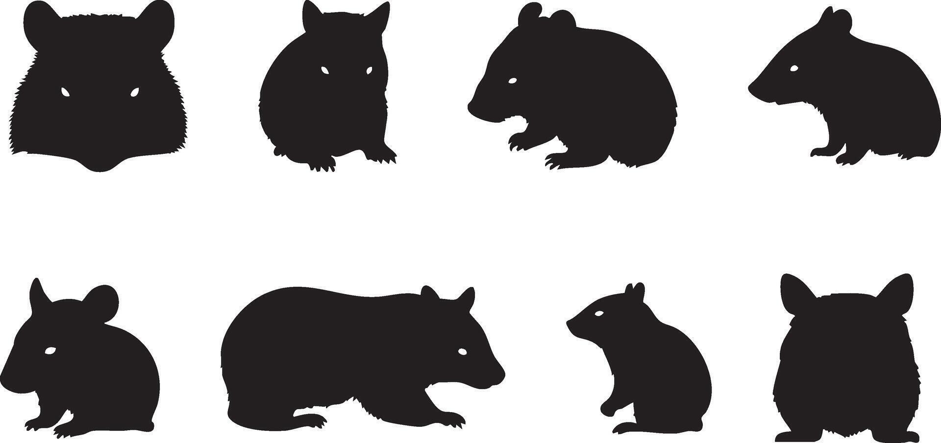 Australian Wombat Profile for Nature and Animal Logos vector