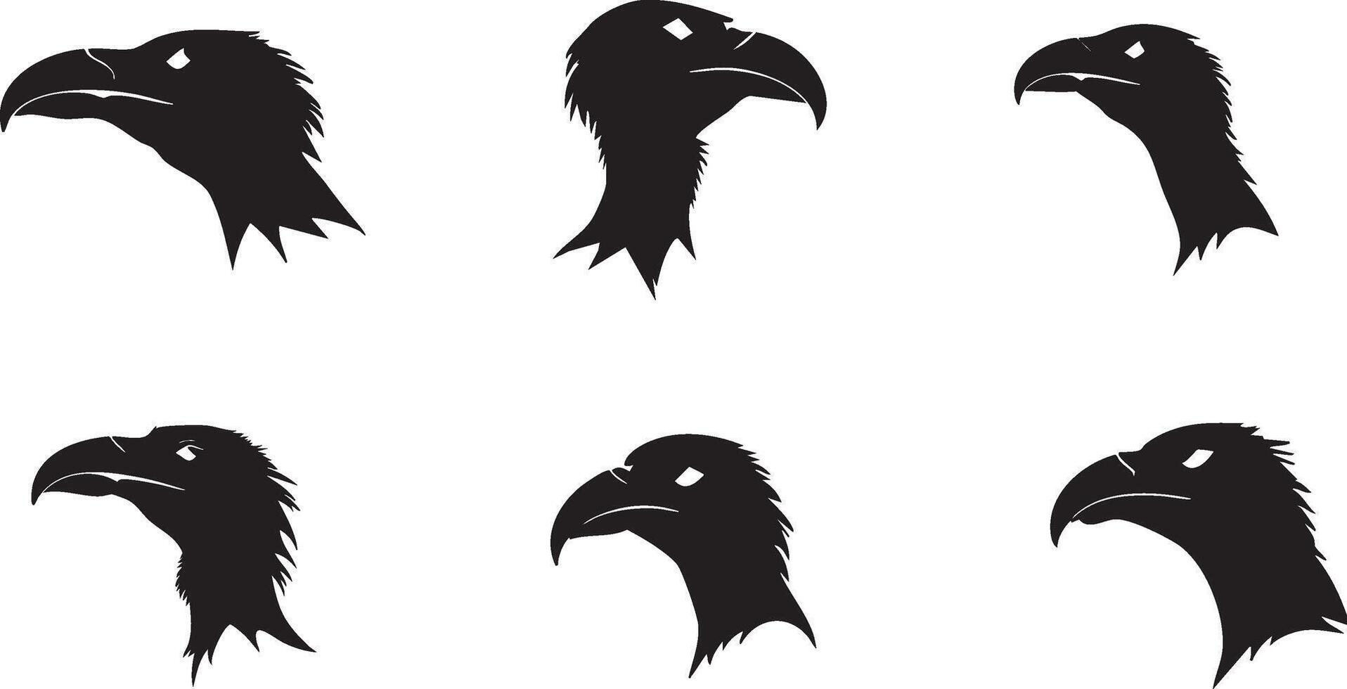 Fierce Vulture Profile Design for Predator-Themed Branding vector