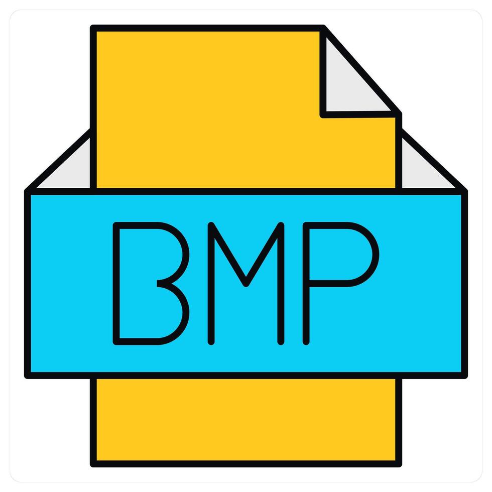 BMP File and paper icon concept vector