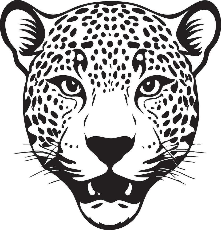 Wild Jaguar Portrait for Nature-Themed Projects vector