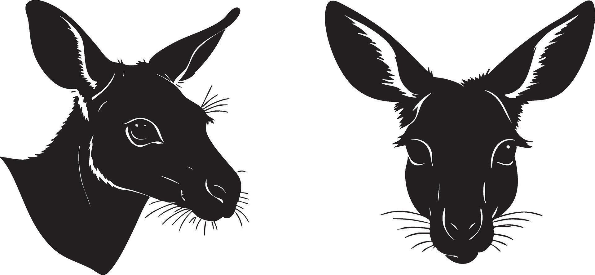 Kangaroo Sketch Silhouette for Nature-Themed Designs vector