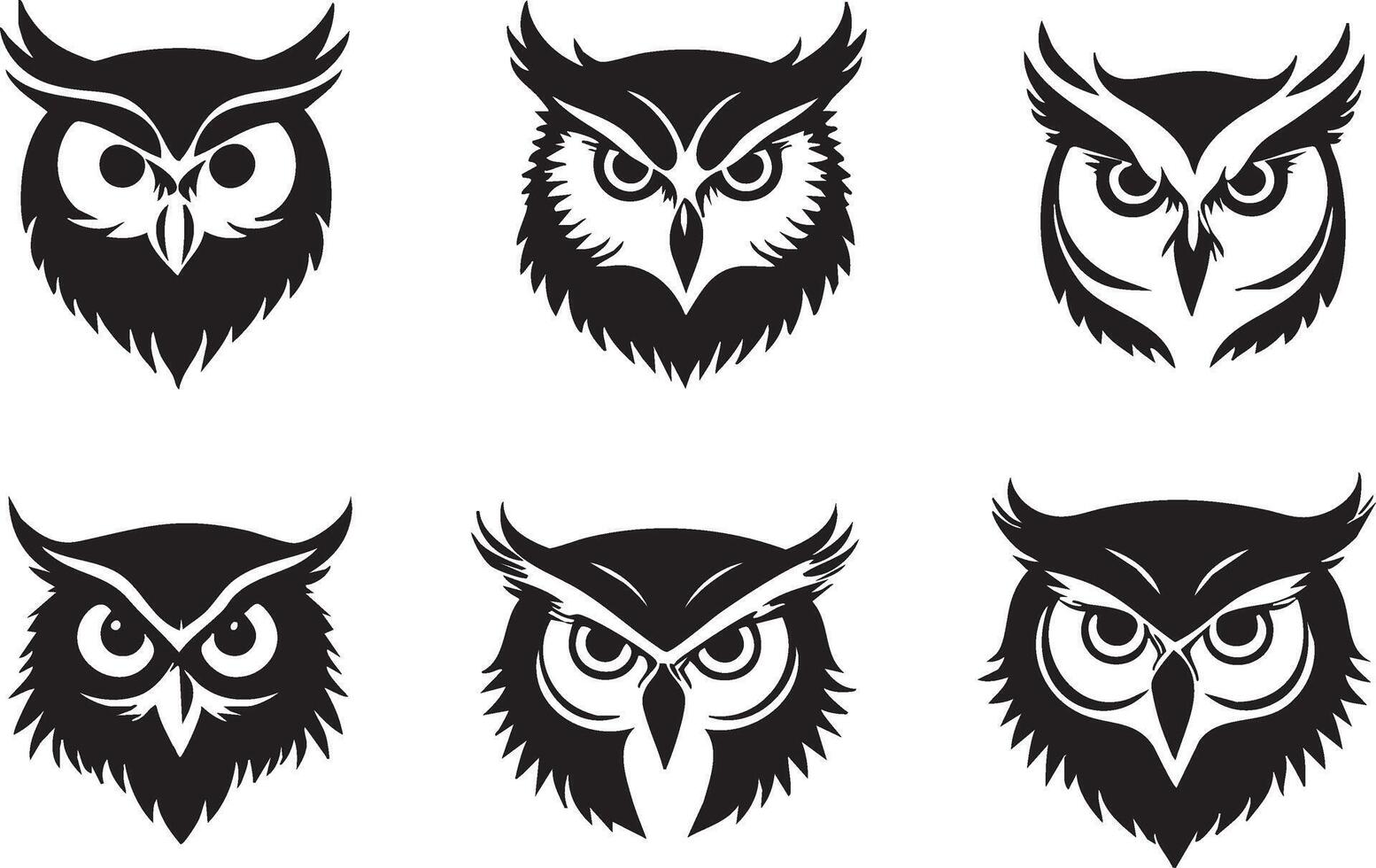 Bird of Prey Head for Wildlife and Nature Illustrations vector