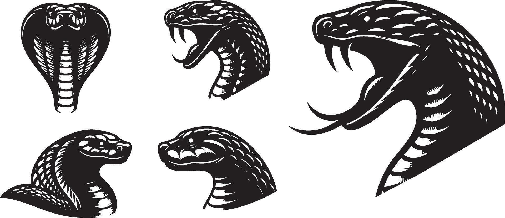 Snake Emblem Design for Reptile Branding vector