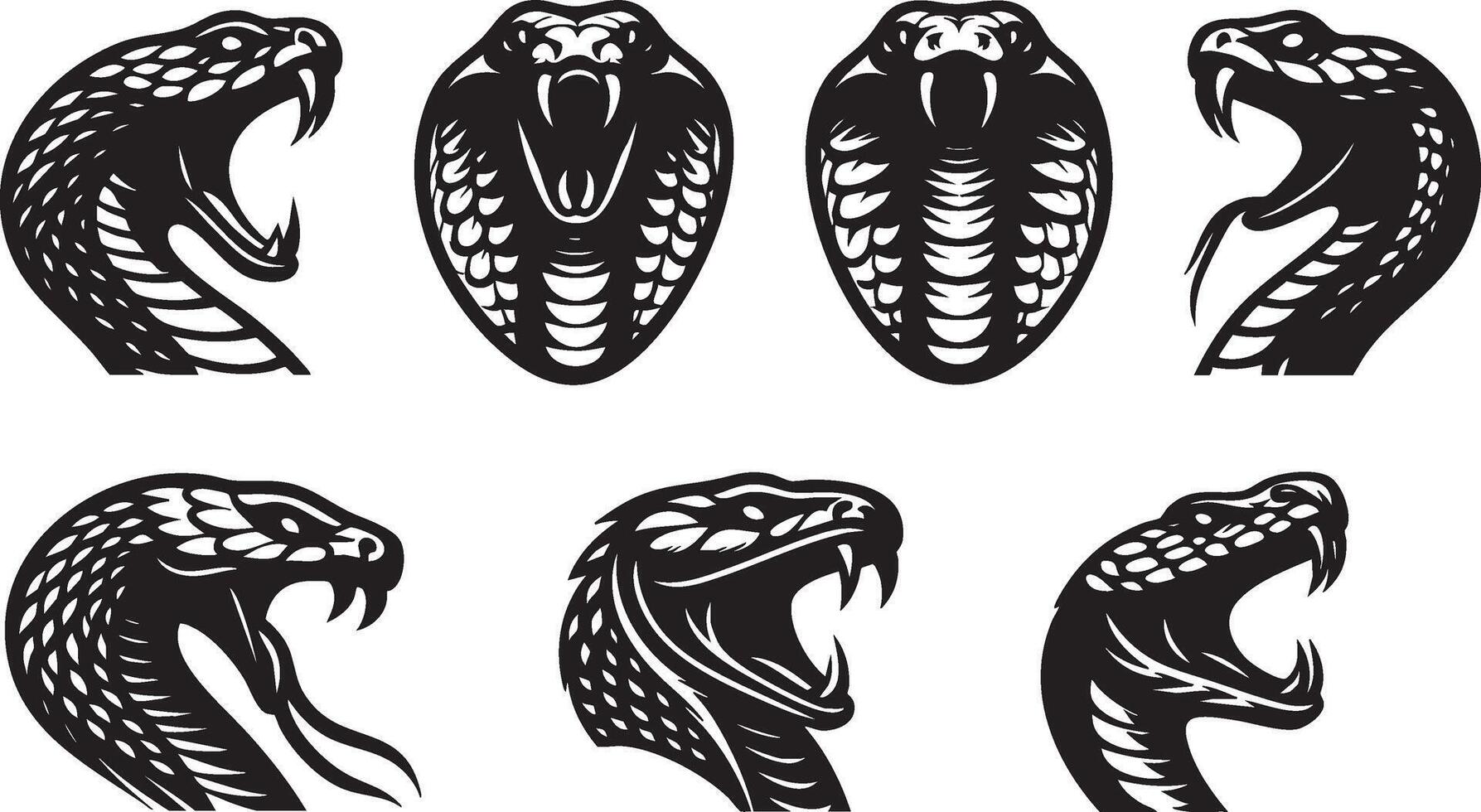 Snake Motif Art for Jungle-Themed Designs vector
