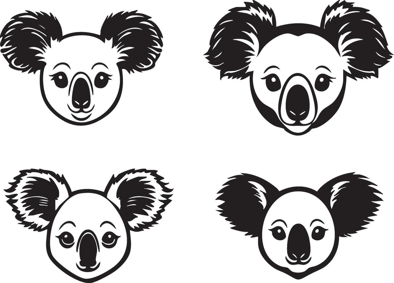 Wild Koala Design for Forest-Themed Illustrations vector