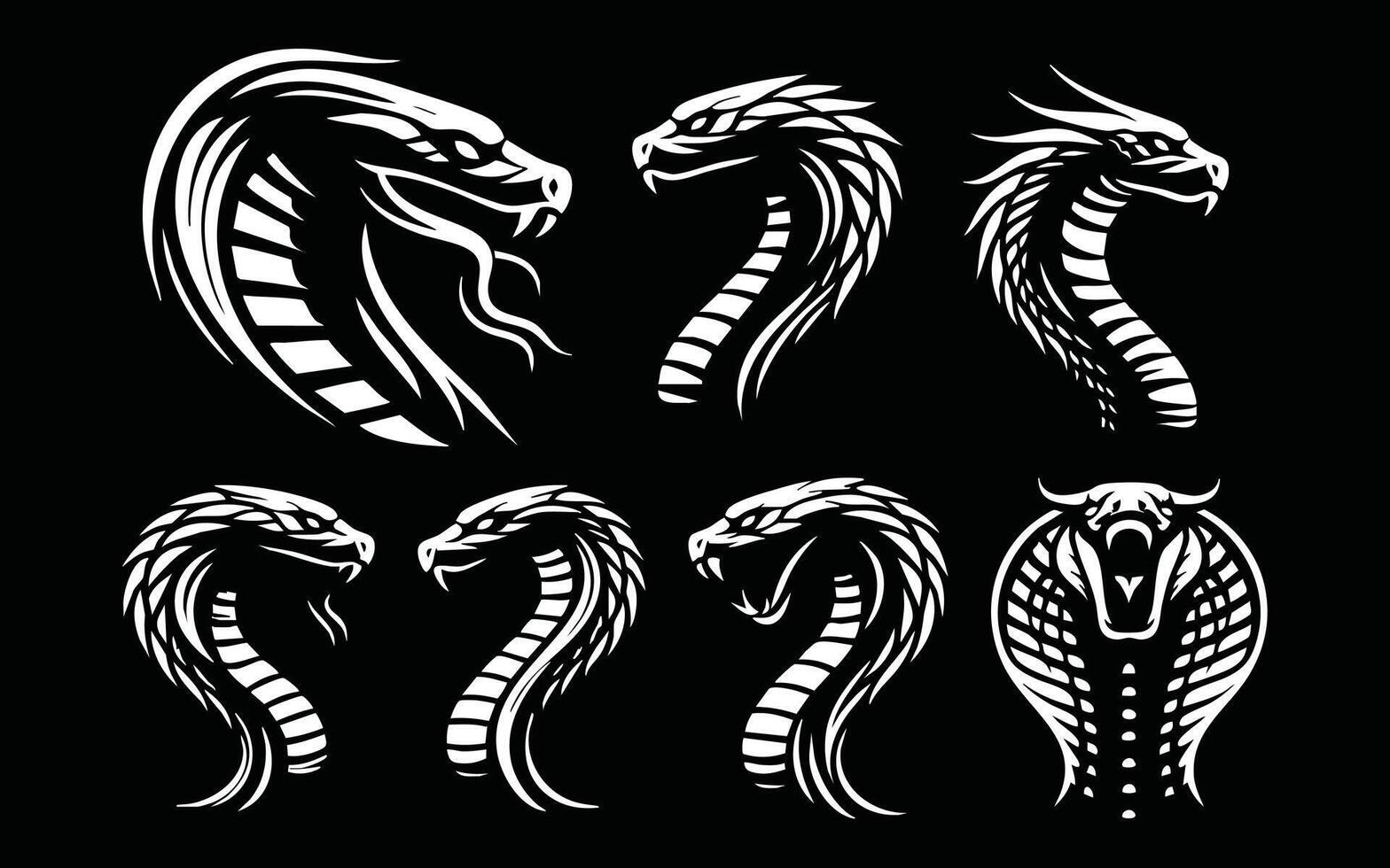 Cobra Representation for Venomous Snake Graphics vector