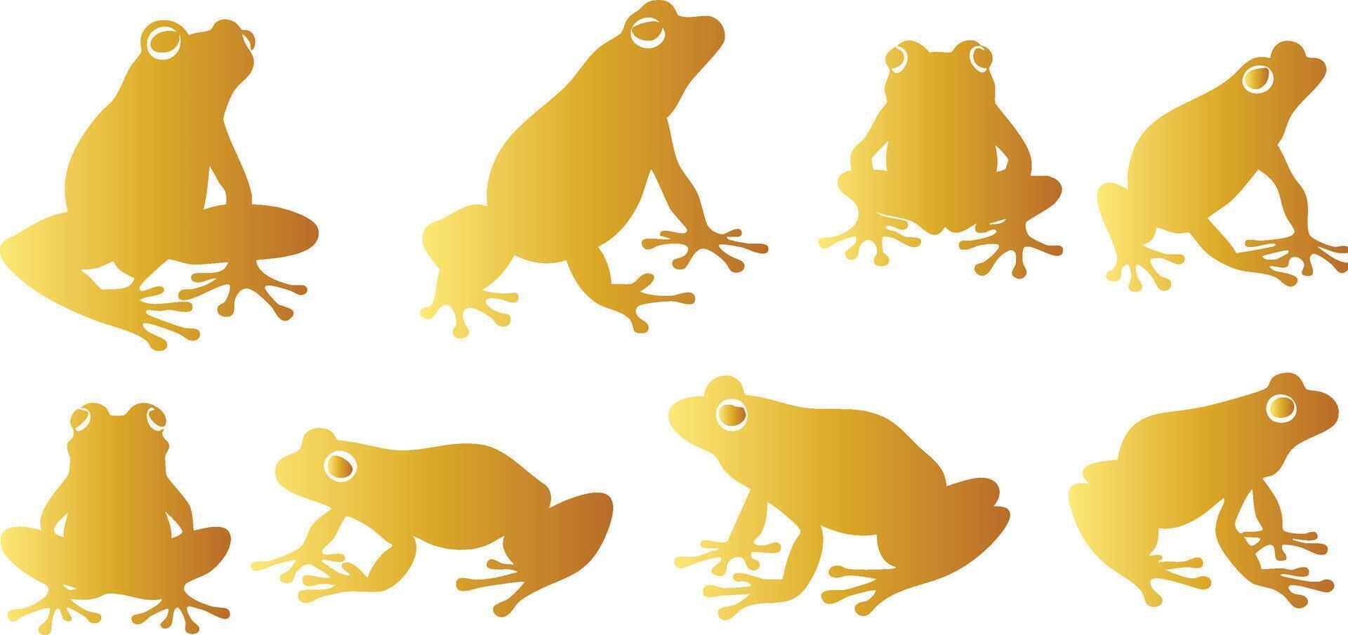 Elegant Frog Design for Wetland-Themed Creations vector