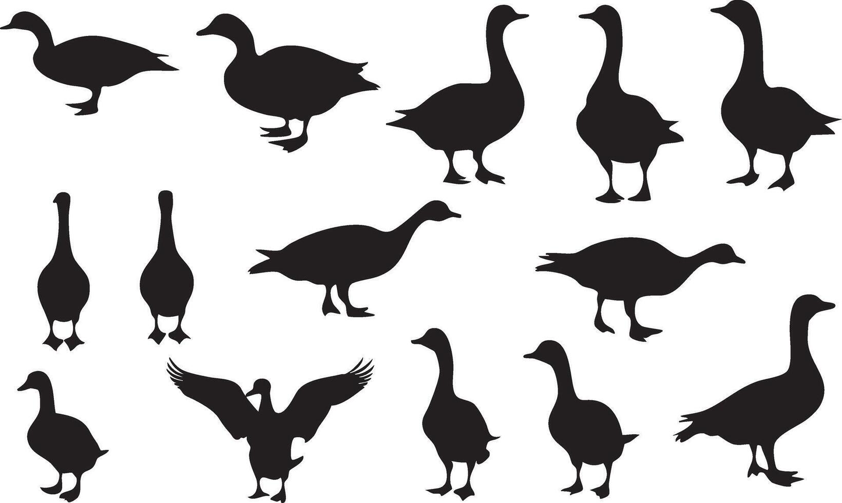 Elegant Goose Design for Outdoor Wildlife Creations vector