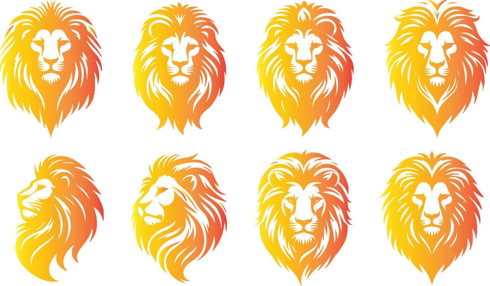 Powerful Lion Portrait for Strength and Majesty vector