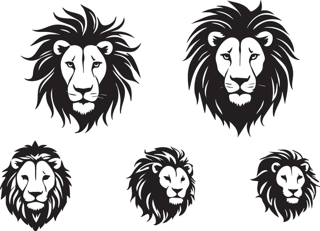 Powerful Jungle Predator Silhouette for Unique Art vector
