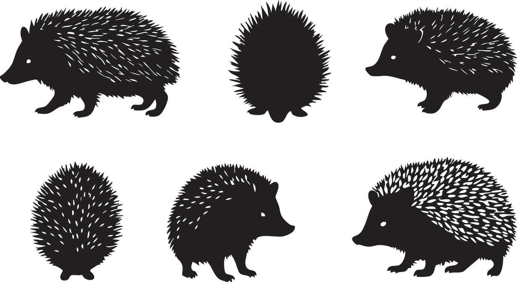 Hedgehog Silhouette for Cute Wildlife Designs vector