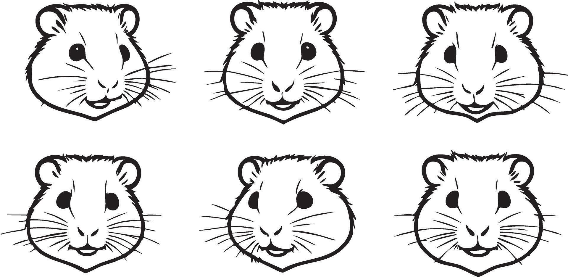 Fluffy Hamster Design for Pet-Lovers' Artwork vector