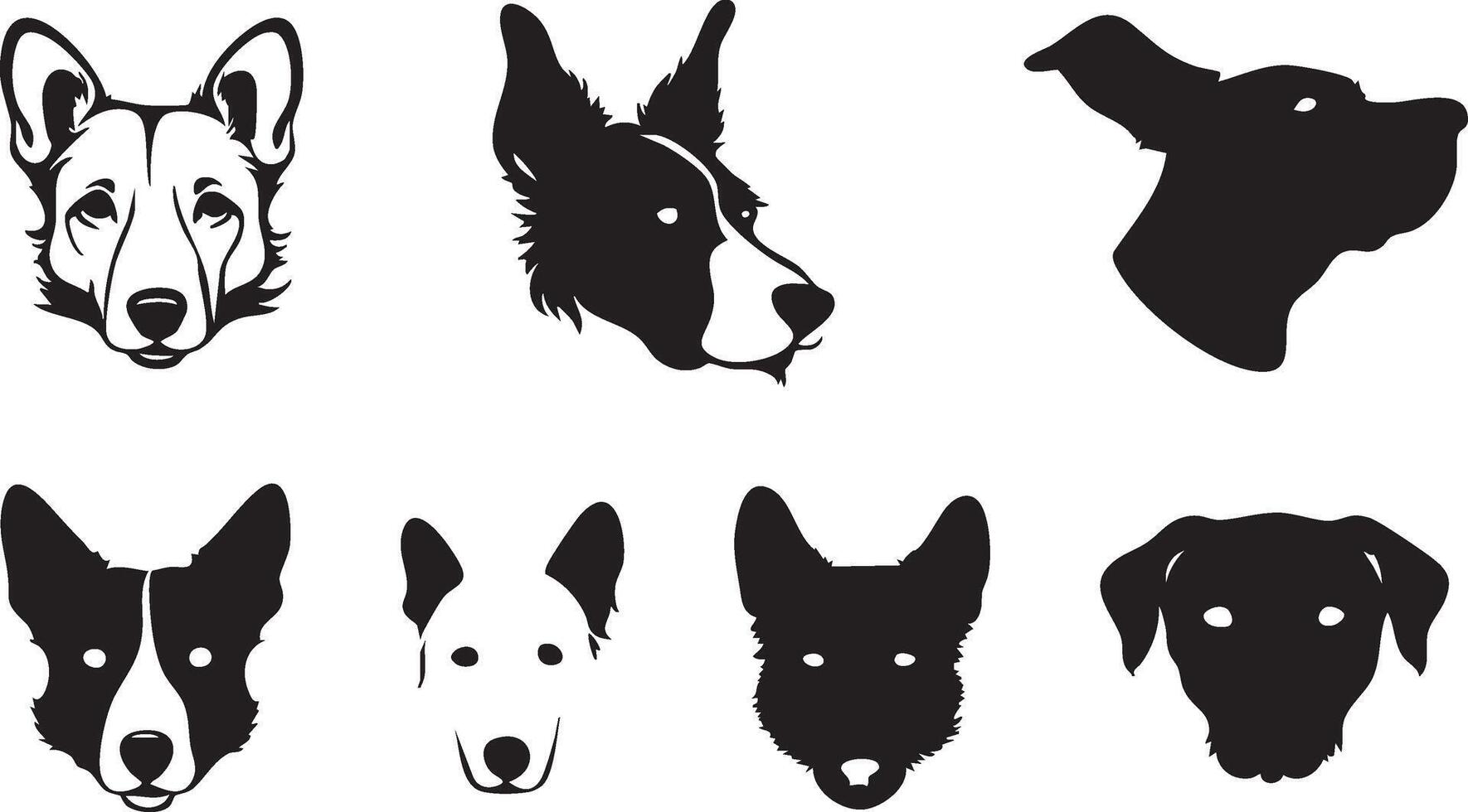 Loyal Companion Dog Artwork for Unique Designs vector