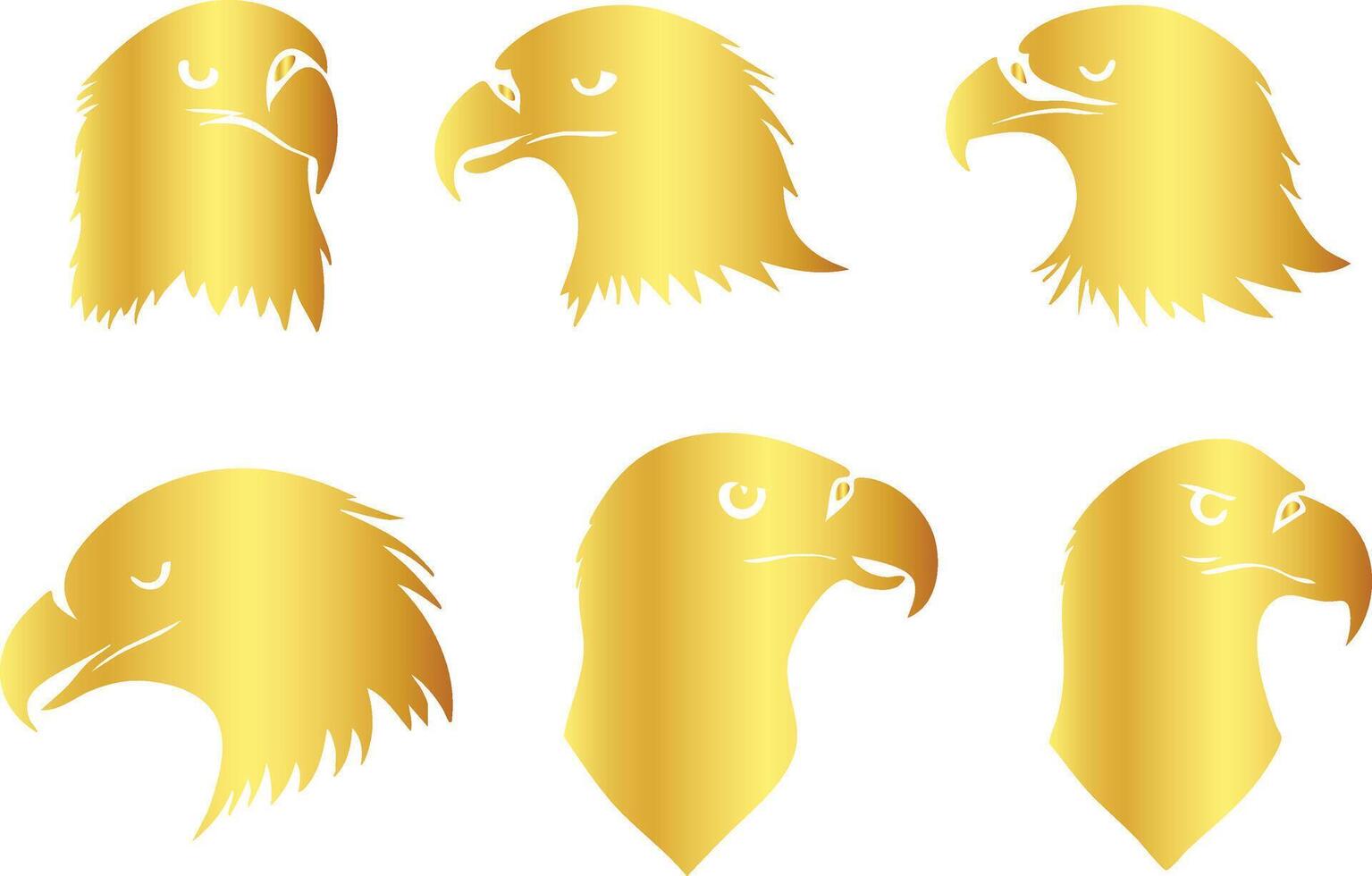 Golden Eagle Silhouette for Wilderness Themes vector