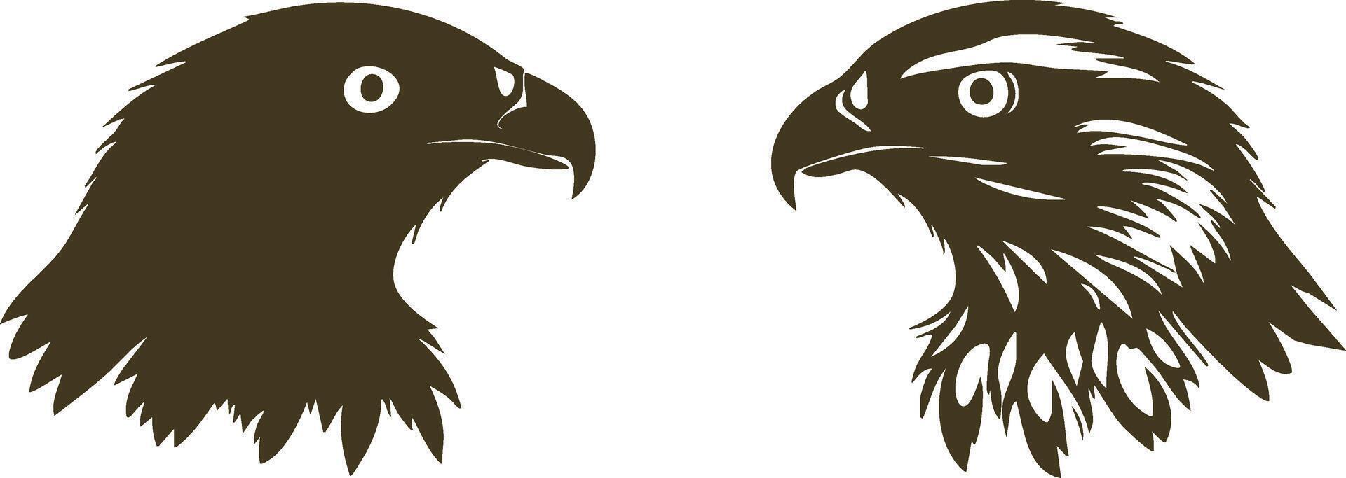 Hawk Head Logo for Bold and Elegant Wildlife Designs vector