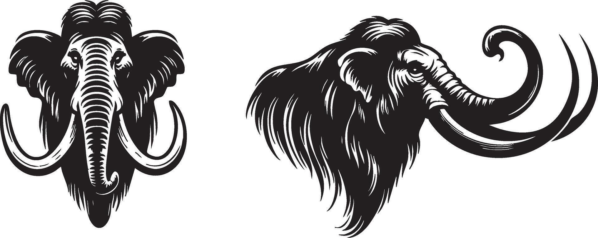 Ice Age Mammoth Representation for Unique Artwork vector