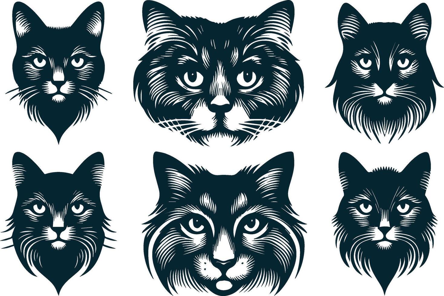 Cat Resting Silhouette for Calm and Peaceful Artwork vector