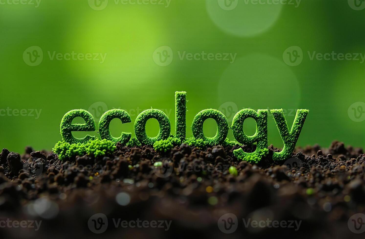 Inscription Ecology ground eco grass sprout Environmental protection photo