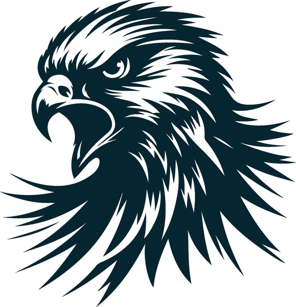 Abstract Eagle Silhouette for Creative Projects vector