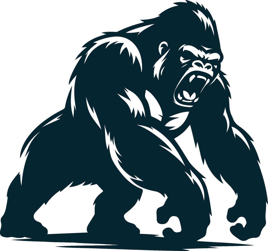 Gorilla illustration clip art vector