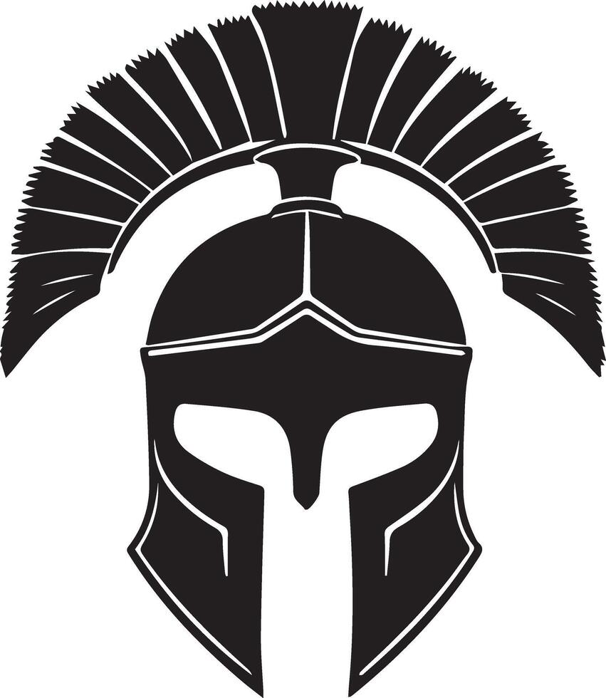 Spartan helmet icon illustration vector
