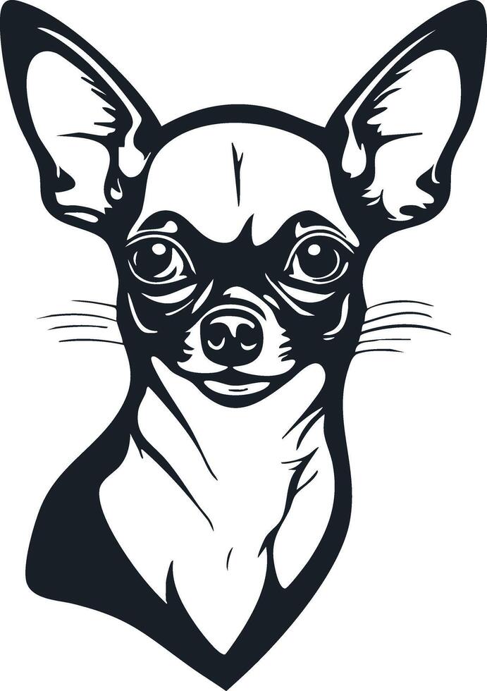 Chihuahua Silhouette for Cozy and Cute Illustrations vector