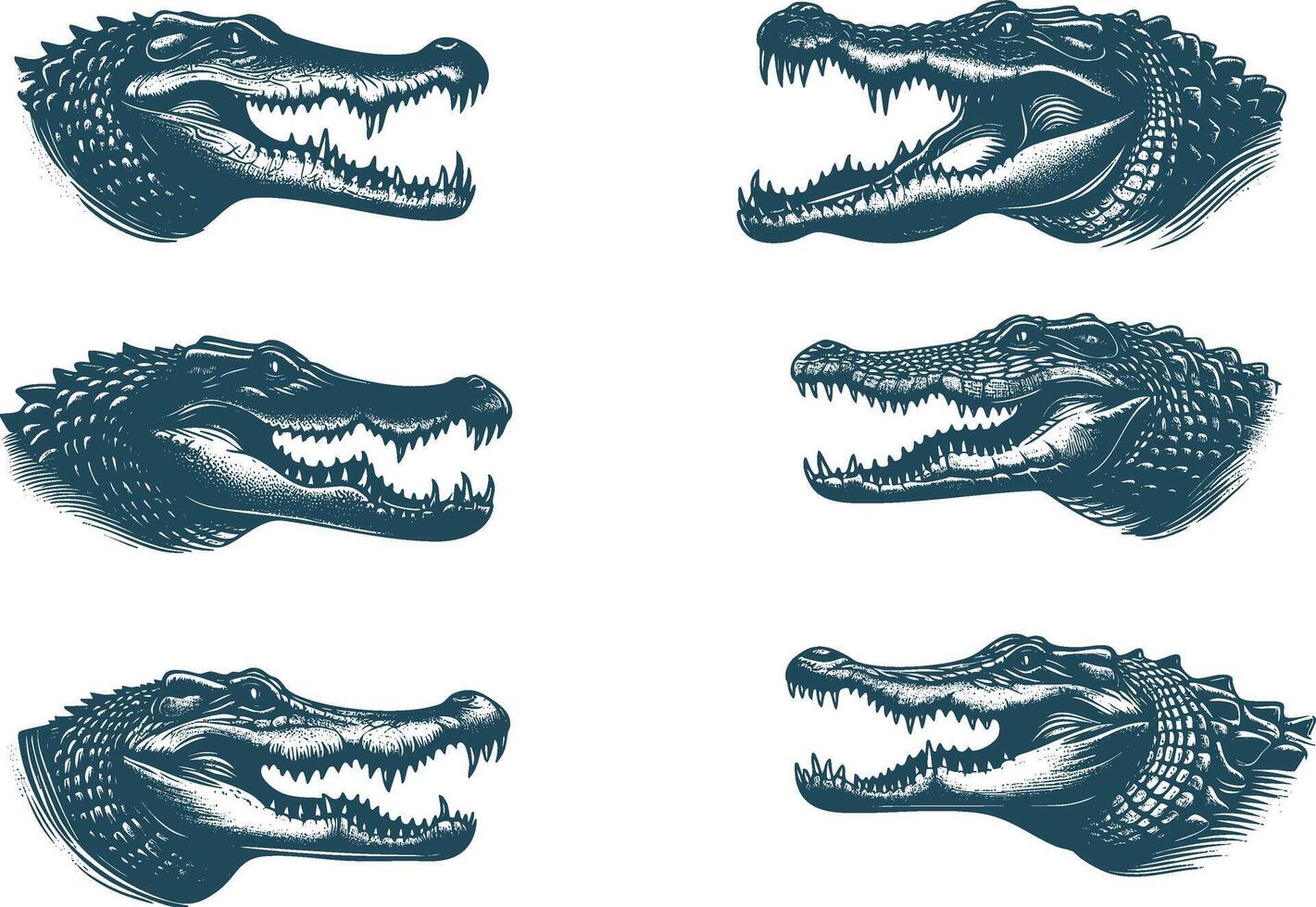 Crocodile Silhouette for Wild and Nature-Inspired Designs vector