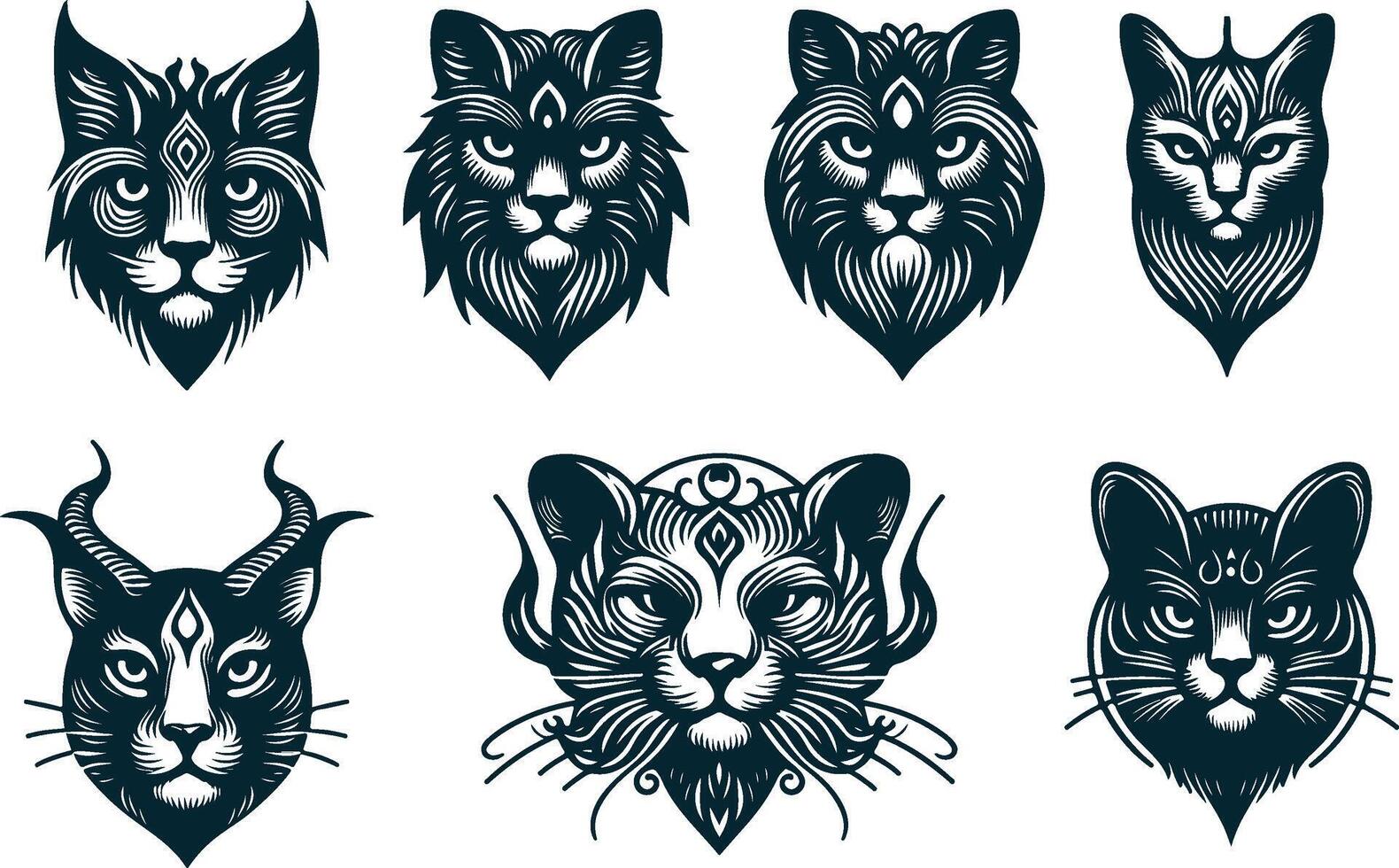 Cat Silhouette for Playful and Fun Designs vector