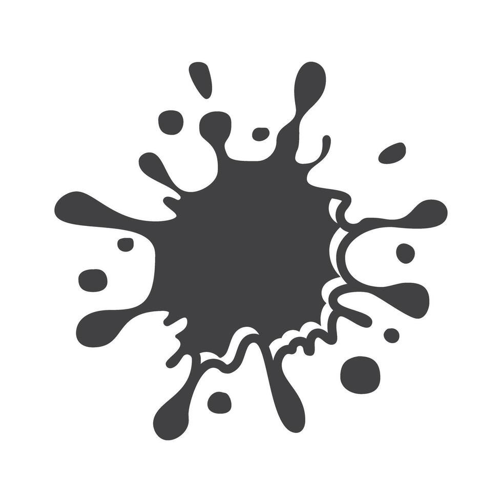 Milk, water blot icon in flat style. Yogurt or cream illustration on isolated background. Liquid splash sign business concept. vector