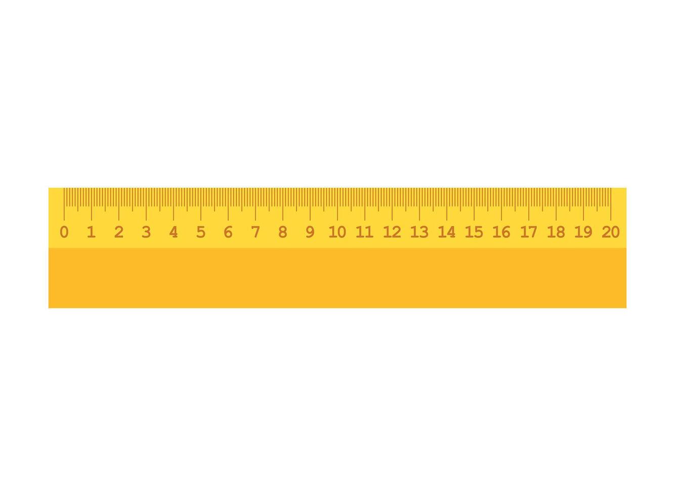 Metric measurement icon in flat style. Measure scale illustration on isolated background. Ruler scale sign business concept. vector