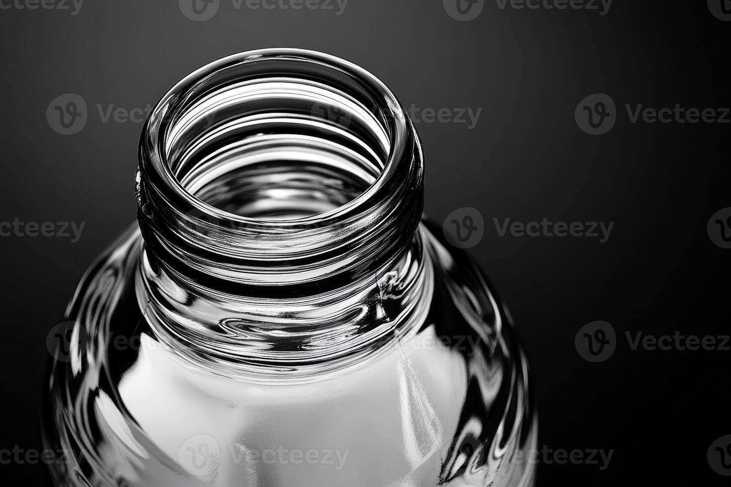 Close-up of a Glass Bottle's Opening photo