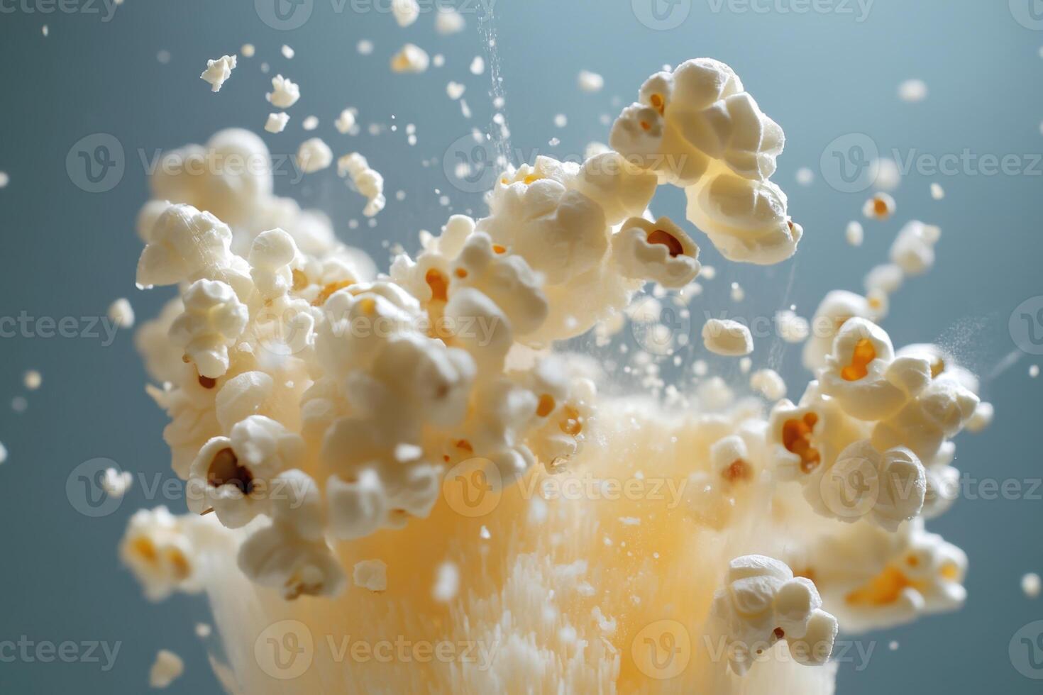 Popcorn Explosion A Burst Of Fluffy White Kernels photo